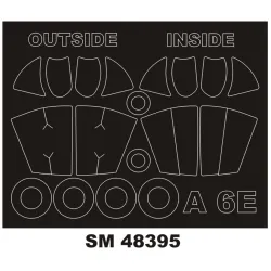 Montex Sm48395 1/48 Painting Mask For A-6e Intruder Outside Inside For Hobbyboss Kit