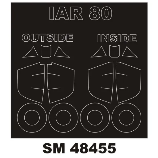 Montex Sm48455 1/48 Painting Mask For Iar-80 Outside Inside For Hobbyboss Kits