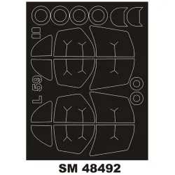 Montex Sm48492 1/48 Painting Mask For L-39/L-59 Albatros Out/In For Trumpeter Kits