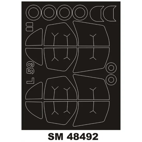 Montex Sm48492 1/48 Painting Mask For L-39/L-59 Albatros Out/In For Trumpeter Kits