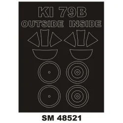 Montex Sm48521 1/48 Painting Mask For Ki-79b Outside Inside For Rs Model Kits
