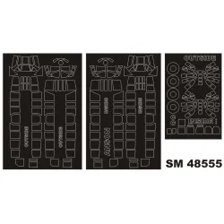 Montex Sm48555 1/48 Painting Mask For Avro Anson Outside Inside For Airfix Kits