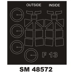 Montex Sm48572 1/48 Painting Mask For Junkers F-13 Outside Inside For Miniart Kits