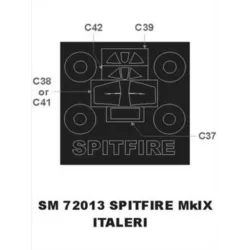 Montex Sm72013 1/72 Painting Mask For Spitfire Mkix Outside For Italeri Kits