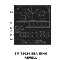 Montex Sm72021 1/72 Painting Mask For Sea King Outside For Revell Kits