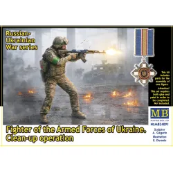 Master Box 24091 1/24 Russian-ukrainian War Series Fighter Of The Armed Forces Of Ukraine Clean-up Operation
