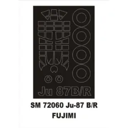 Montex Sm72060 1/72 Painting Mask For Ju-87b/R Outside For Fujimi Kits
