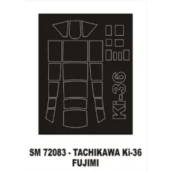 Montex Sm72083 1/72 Painting Mask For Tachikawa Ki-36 Outside For Fujimi Kits