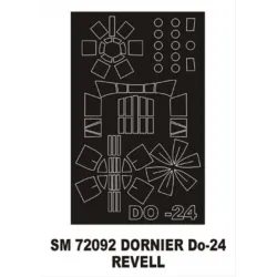 Montex Sm72092 1/72 Painting Mask For Do-24 Outside For Revell Kits