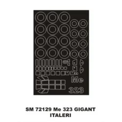 Montex Sm72129 1/72 Painting Mask For Me 323 Gigant Outside For Italeri Kits