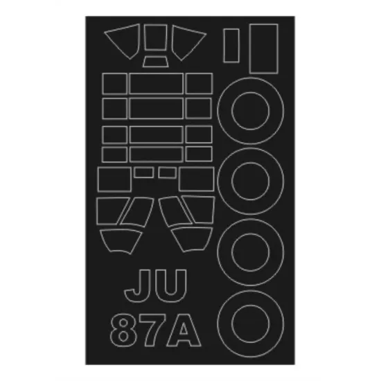 Montex Sm72142 1/72 Painting Mask For Ju 87a Outside For Special Hobby Kits