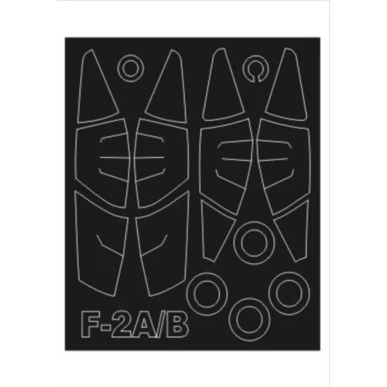 Montex Sm72144 1/72 Painting Mask For Mitsubishi F2a/B Outside For Hasegawa Kits