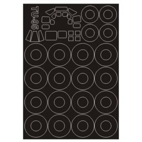 Montex Sm72149 1/72 Painting Mask For Tu-95 Outside For Trumpeter Kits