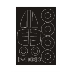 Montex Sm72150 1/72 Painting Mask For F-105d Outside For Trumpeter Kits