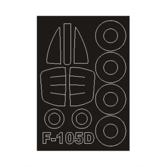 Montex Sm72150 1/72 Painting Mask For F-105d Outside For Trumpeter Kits