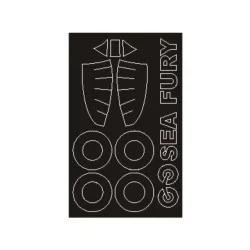 Montex Sm72151 1/72 Painting Mask For Hawker Sea Fury Fb11 Outside For Trumpeter Kits