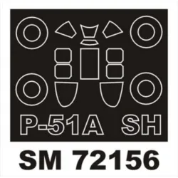 Montex Sm72156 1/72 Painting Mask For P-51a Outside For Special Hobby Kits