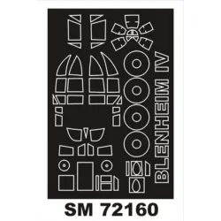 Montex Sm72160 1/72 Painting Mask For Blenheim Iv Outside For Special Hobby Kits