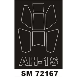 Montex Sm72167 1/72 Painting Mask For Ah 1s Cobra Outside For Hobby Boss Kits