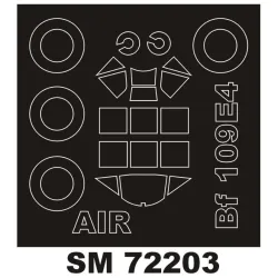 Montex Sm72203 1/72 Painting Mask For Bf 109e-4 Outside For Airfix Kits