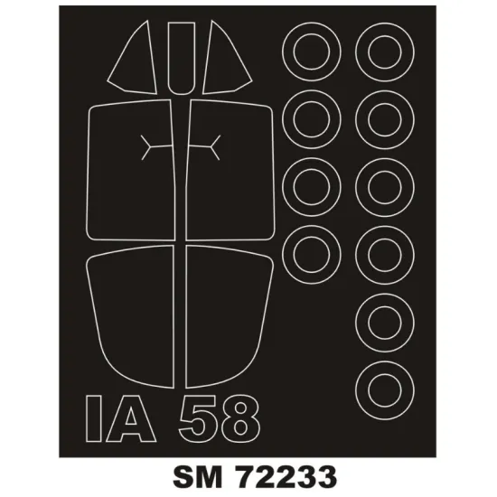 Montex Sm72233 1/72 Painting Mask For Ia-58 Pucara Outside For Special Hobby Kits