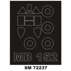 Montex Sm72237 1/72 Painting Mask For Bloch 152 Outside For Rs-model Kits