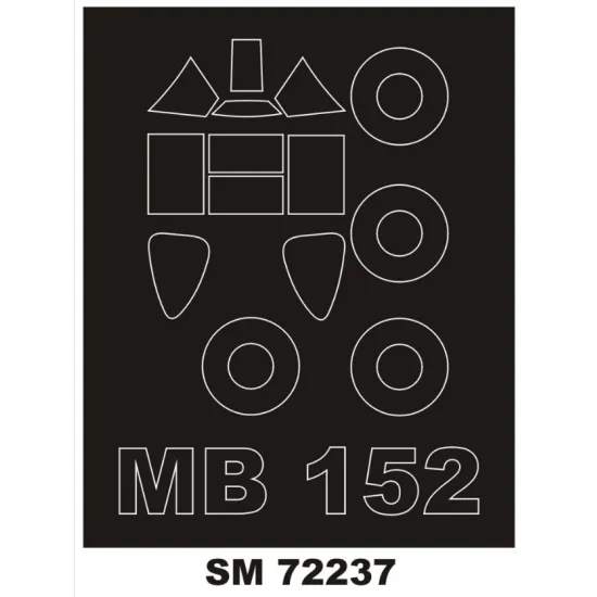 Montex Sm72237 1/72 Painting Mask For Bloch 152 Outside For Rs-model Kits