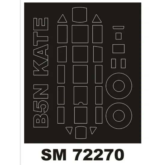 Montex Sm72270 1/72 Painting Mask For B5n Kate Outside For Airfix Kits