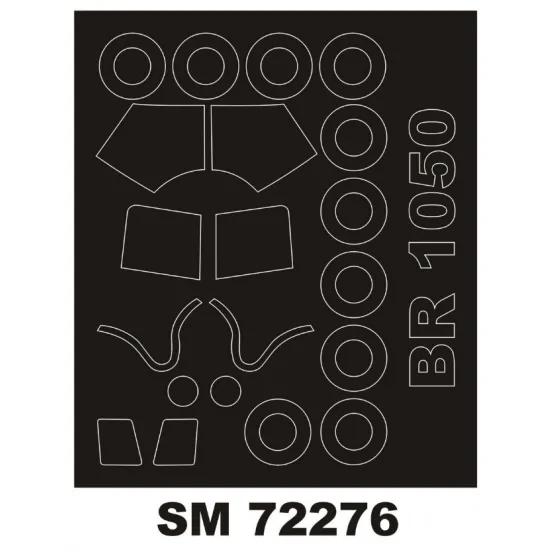 Montex Sm72276 1/72 Painting Mask For Breguet 1050 Outside For Azur Kits