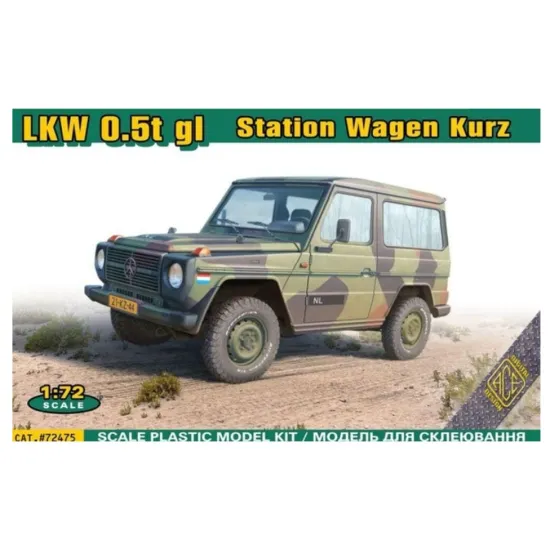 Ace 72475 1/72 Lkw 0/5t Gl Station Wagen Kurz Swb Plastic Model Kit