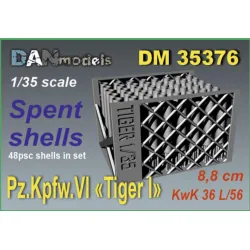 Dan Models 35376 1/35 88mm Spent Shell Casings Set Of 48 Casings Kwk 36 L/56 Pz Kpfw Vi Tiger I 3d Printed