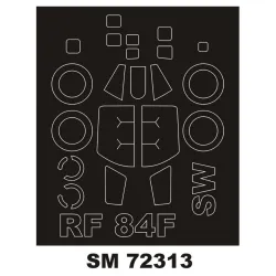 Montex Sm72313 1/72 Painting Mask For Rf-84f Outside For Sword Kits