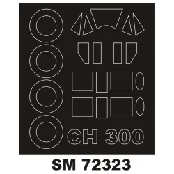 Montex Sm72323 1/72 Painting Mask For Bellanca Ch-300 Outside For Dora Wings Kits