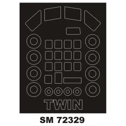 Montex Sm72329 1/72 Painting Mask For Twin Pioneer Outside For Valom Kits