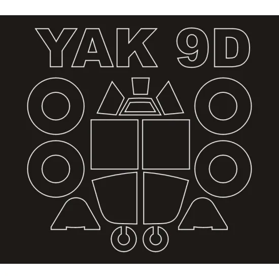 Montex Sm72359 1/72 Painting Mask For Yak-9d Outside For Zvezda Kits