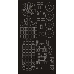 Montex Sm72362 1/72 Painting Mask For Ki-21 Sally Outside For Icm Kits
