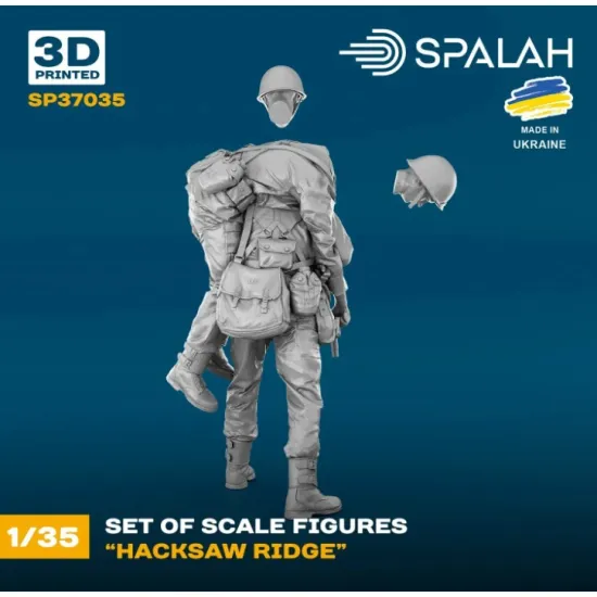 Spalah 37035 1/35 Set Of Figures Hacksaw Ridge 2 Pcs 3d Printed/Resin