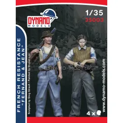 Dynamo Models 35003 1/35 French Resistance Set 3d Print Resin Kit