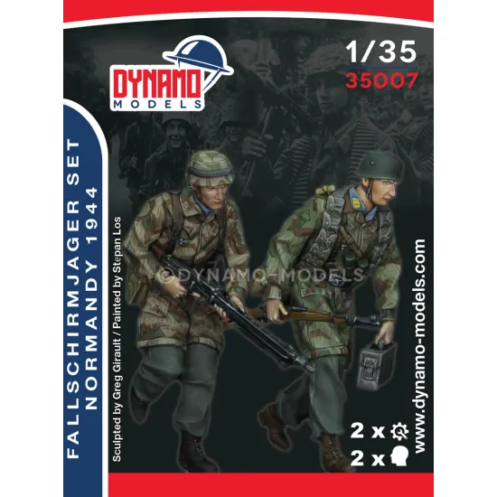 Dynamo Models 35007 1/35 German Fallschirmjager Set Ww2 3d Print Resin Kit