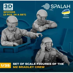 Spalah 37235 1/35 Set Of Figures M2 Bradley Crew 3 Pcs 3d Printed/Resin