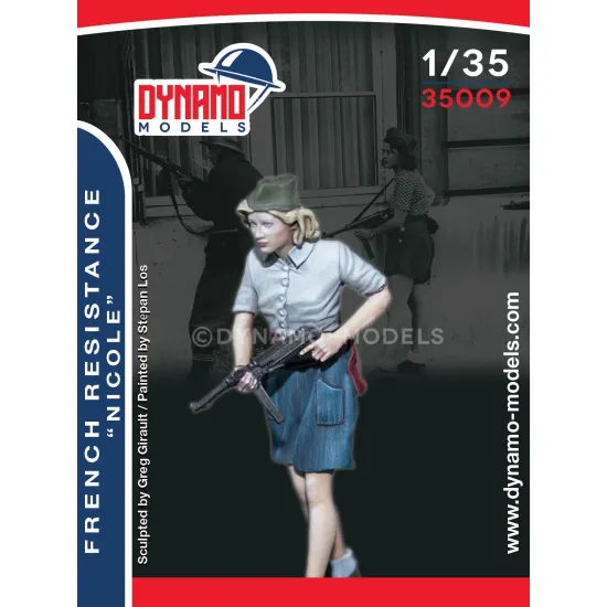 Dynamo Models 35009 1/35 French Resistance Nicole Ww2 3d Print Resin Kit