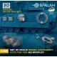 Spalah 37435 1/35 Set Of Scale Models Accessory Kits For The M2 Bradley 10 Pcs 3d Printed/Resin