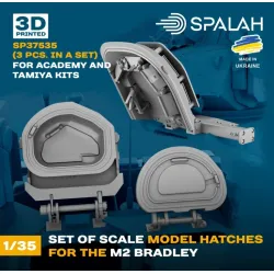 Spalah 37535 1/35 Set Of Scale Models Hatches M2 Bradley For Academy And Tamiya Kits 3 Pcs 3d Printed/Resin