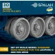 Spalah 37635 1/35 Set Of Scale Model Damaged Road Wheels For The Leopard 2 And Pzh 2000 14 Pcs 3d Printed/Resin