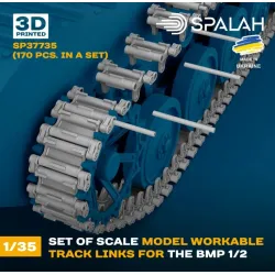 Spalah 37735 1/35 Set Of Scale Model Workable Track Kinks For The Bmp 1/2 170 Pcs 3d Printed/Resin