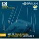 Spalah 37835 1/35 Set Of Scale Model Antennas For Leopard 2 10 Pcs 3d Printed/Resin