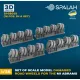 Spalah 38035 1/35 Set Of Scale Model Damaged Road Wheels For The M1 Abrams 16 Pcs 3d Printed/Resin