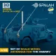 Spalah 38135 1/35 Set Of Scale Model Antennas For The Hmmwv 5 Pcs 3d Printed/Resin