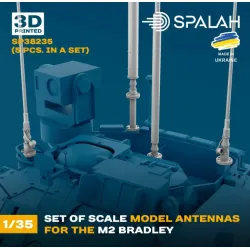 Spalah 38235 1/35 Set Of Scale Model Antennas For The M2 Bradley 5 Pcs 3d Printed/Resin
