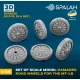 Spalah 38335 1/35 Set Of Scale Model Damaged Road Wheels For The Mt-lb 12 Pcs 3d Printed/Resin